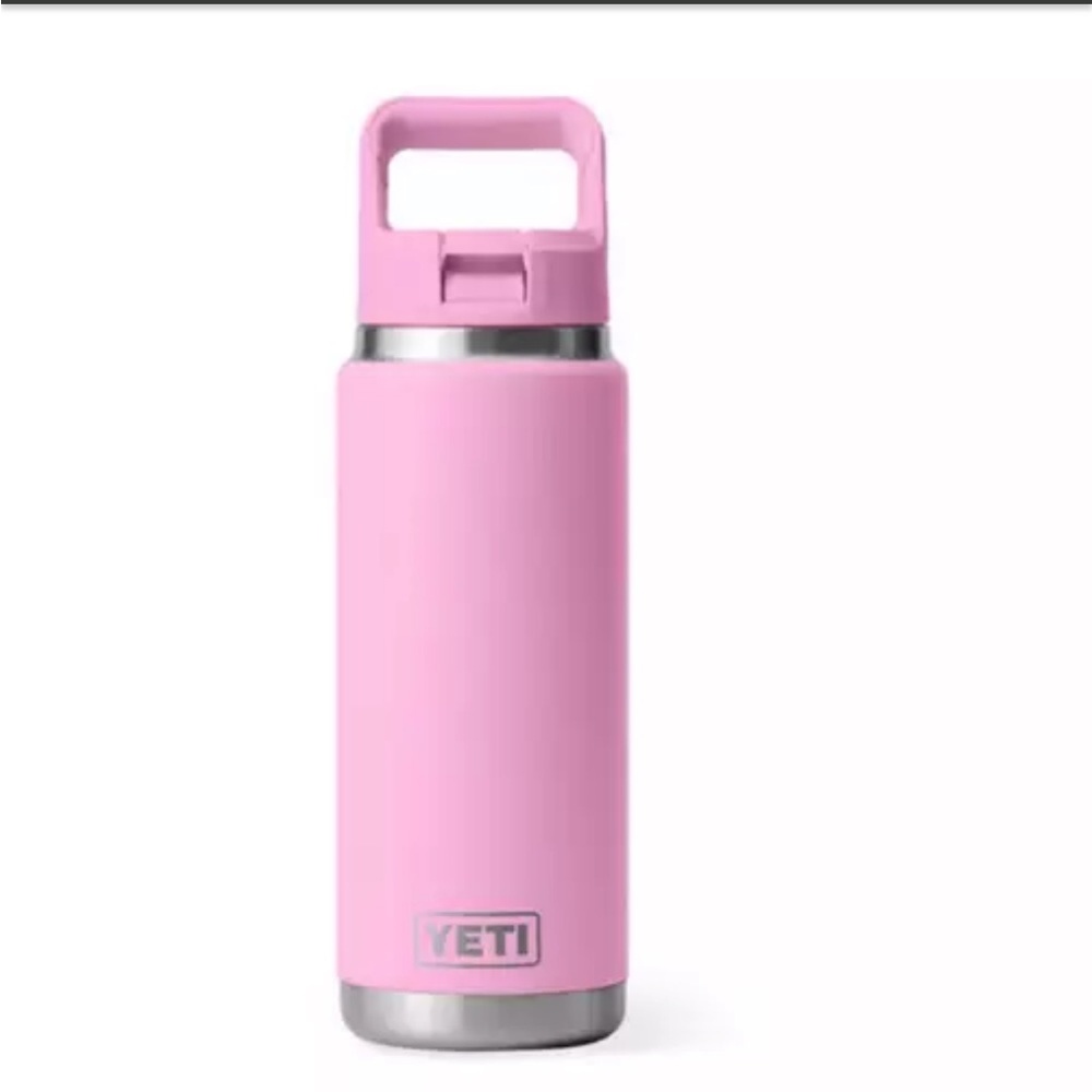 YETI Rambler 26 oz Bottle with Straw Cap Power Pink